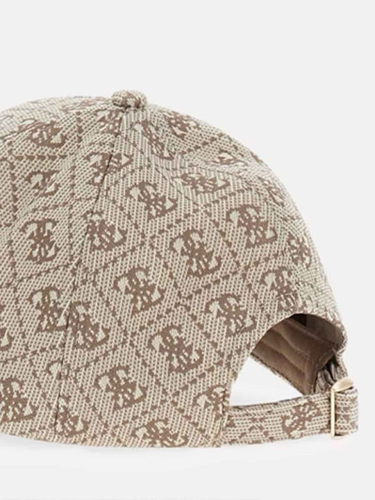 Καπελο Guess Calliope 4g Jokey Cap Taupe