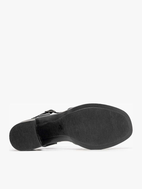 Leather Black Sandals