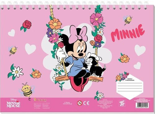 Diakakis Imports Drawing Pad 23x33cm 40 Sheets Self-Stencil 2 Pages Color 2 Designs Minnie 000565861