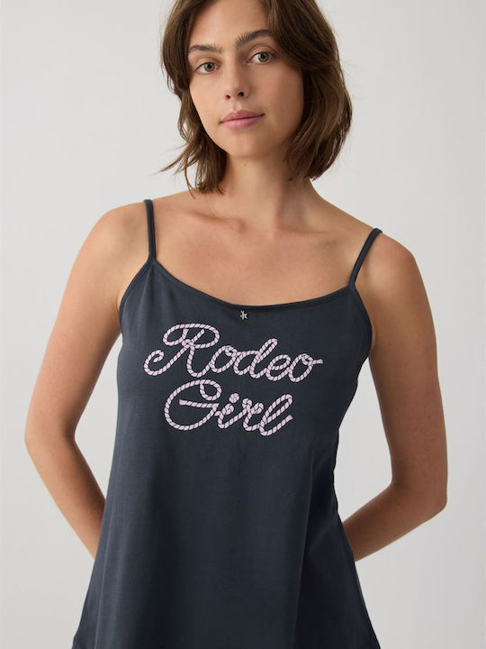 Minerva Καλοκαιρινό Βαμβακερό Babydoll Ανθρακί Girl Minerva Καλοκαιρινό Βαμβακερό Babydoll Ανθρακί Girl