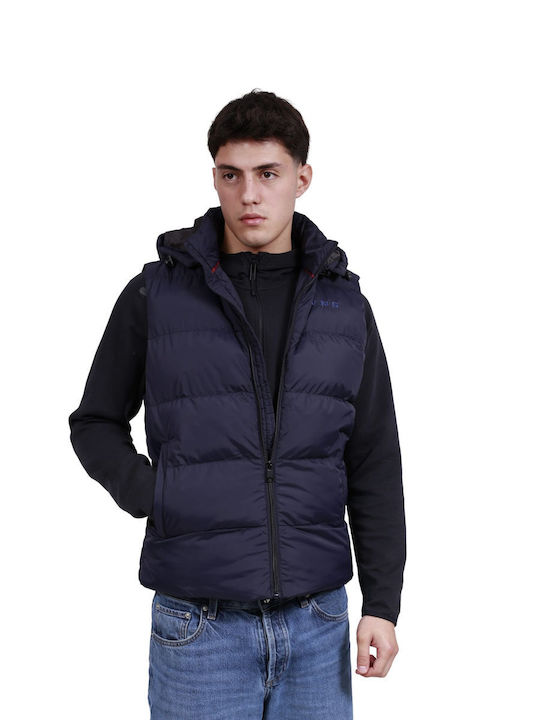 Sleeveless Puffer Jacket Windproof Navy