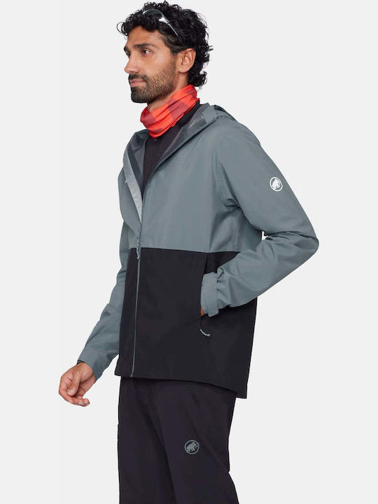 Herren Jacken Hardshell Wasserdicht und Winddicht Schwarz Strata