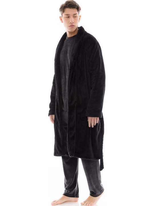 Ulisse Robe De Iarnă Pentru Bărbați Neagră