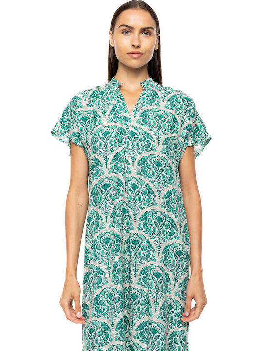 Pink Label Women's Beachwear Caftan Green