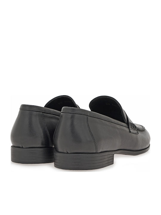 Δερμάτινα Ανδρικά Loafers σε Μαύρο Χρώμα