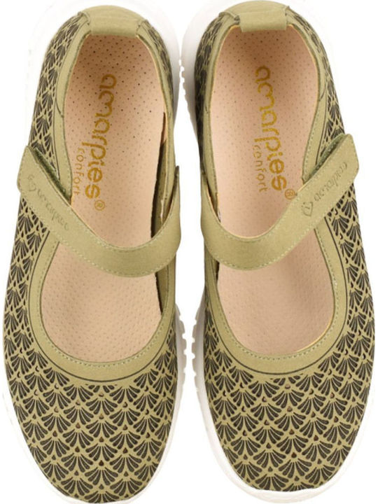 Anatomic Women's Canvas Green Slip-Ons