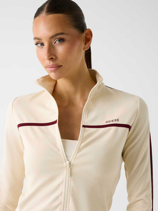 Women's Sweatshirt Cardigan Cream
