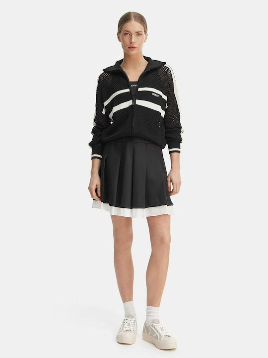 Women's Sweatshirt Cardigan Black