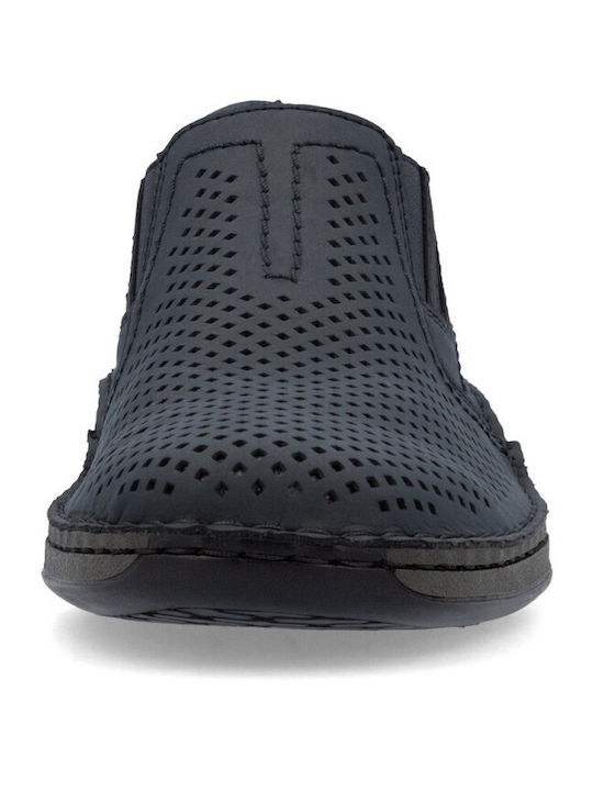 Herren Freizeitschuhe Leder Blau