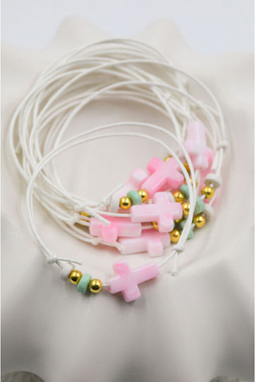 Kymi Christening Charm White Bracelet 50 Pieces