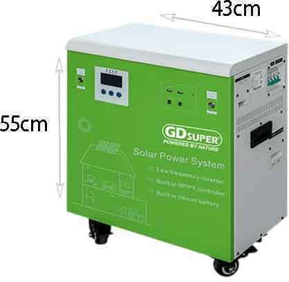 MPPT GD-79 Wechselrichter Nennleistung 1500W mit Nenn-Eingangsspannung 220V Einphasig 0234079