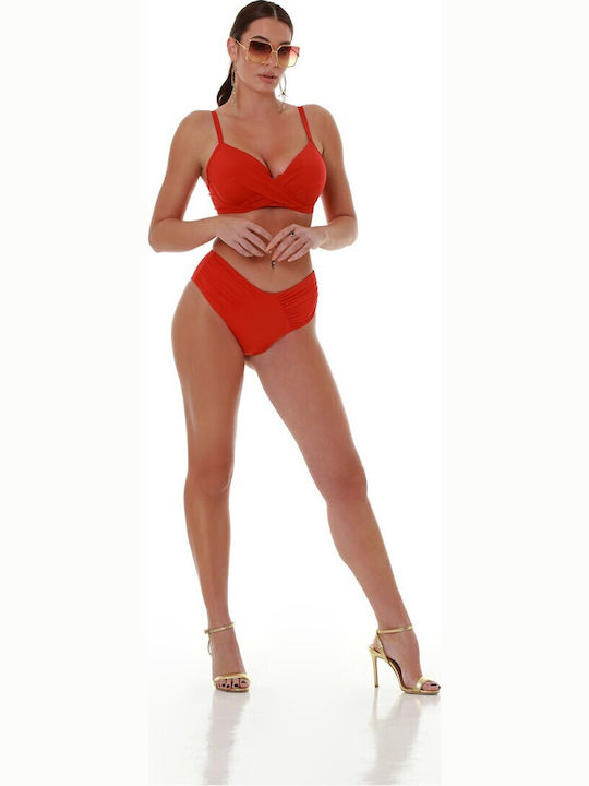 Bikinihosen Slip Hohe Taille Rote
