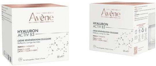 Eau Thermale Avène Hyaluron Activ B3 Κρέμα Προσώπου για Αντιγήρανση & Σύσφιξη με Υαλουρονικό Οξύ & Νιασιναμίδη 50ml