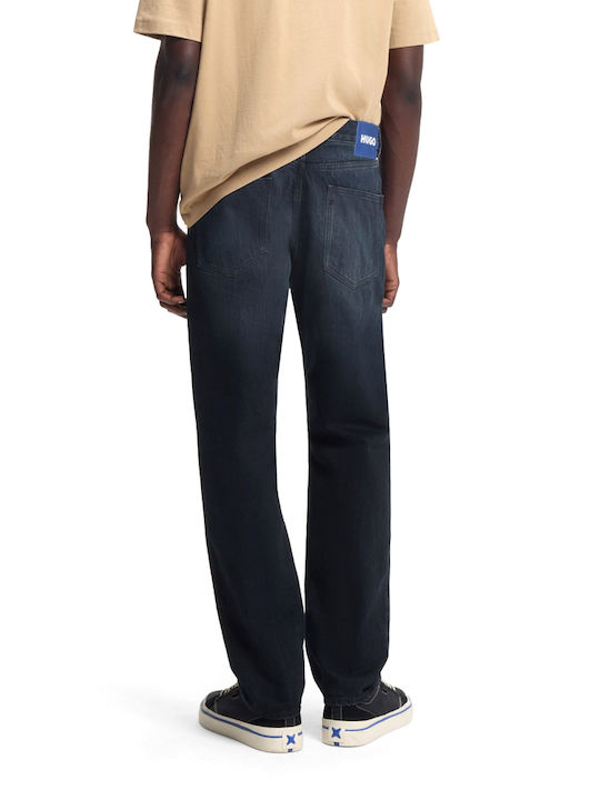 Hugo Jonah Ανδρικό Παντελόνι Τζιν Regular Fit Straight Μπλε