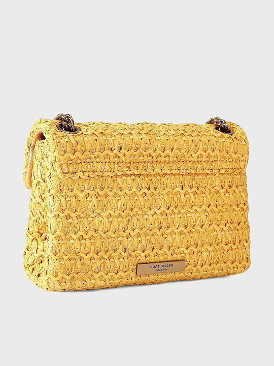 Kensington Straw Women's Shoulder Bag Yellow