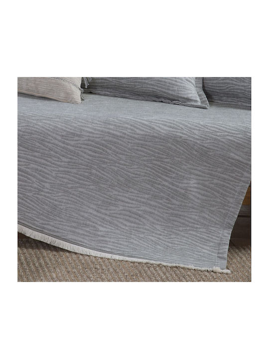 Nef-Nef Homeware Zebra Покривка За Фотьойл Жакард 170x180см Сива
