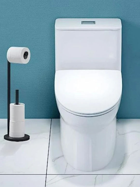 Metallische Toilettenbürste Badezimmer Schwarz