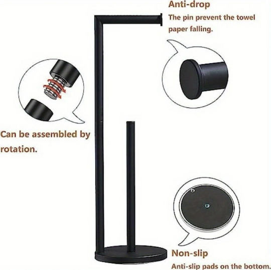 Metallic Toilet Brush Black