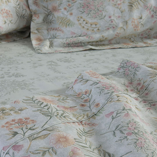 Nef-Nef Homeware Blessing Κουβερλί Υπέρδιπλο Βαμβακοσατέν Πράσινο 240x230cm