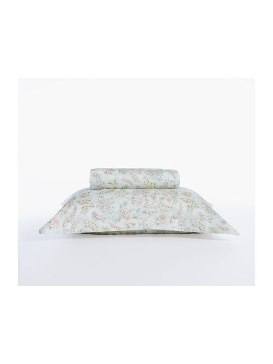 Nef-Nef Homeware Blessing Κουβερλί Υπέρδιπλο Βαμβακοσατέν Πράσινο 240x230cm