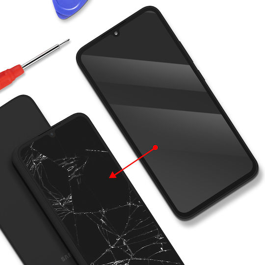 Clappio Full Lcd Replacement Screen Galaxy A34 Chassis Black
