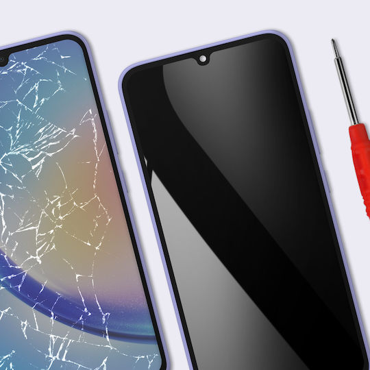 Clappio Ecran Înlocuire Full Soft OLED Galaxy A34 5g Cu Ramă Violet