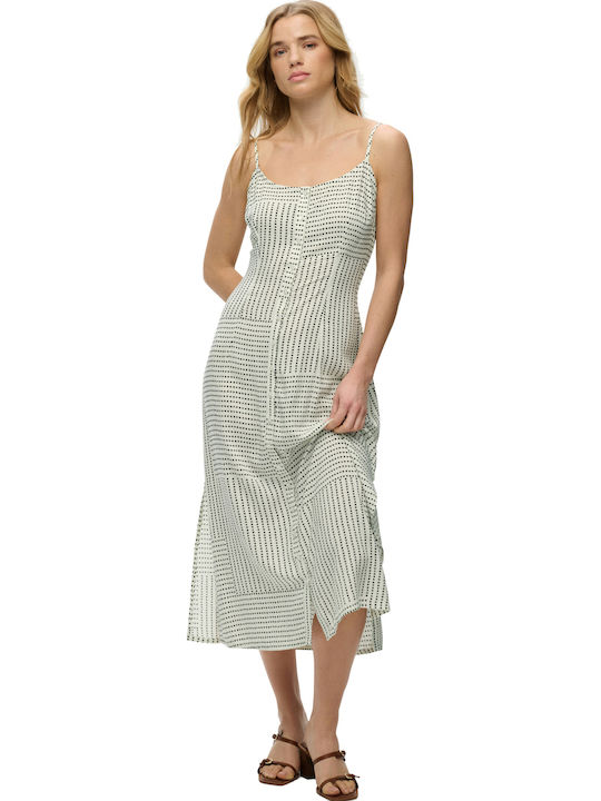 D2 Ovin Summer Midi Dress with Tearing Multi