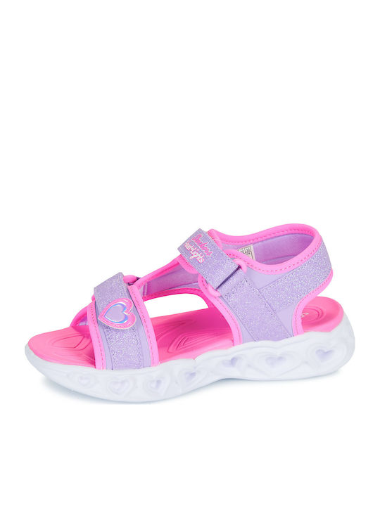 Sandale Tip Pantof Heart Lights Violet