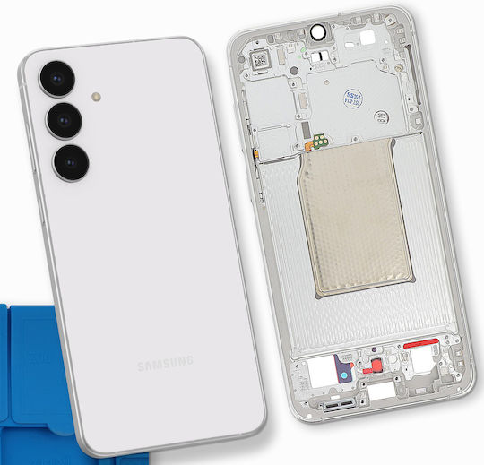 Samsung Original Central Chassis Galaxy S25 Fe Service Pack White