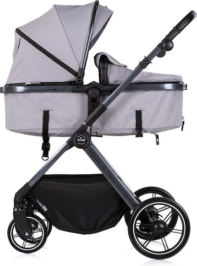 Chipolino Pearl Reversible 2 in 1 Baby Stroller Suitable for Newborn Platinum