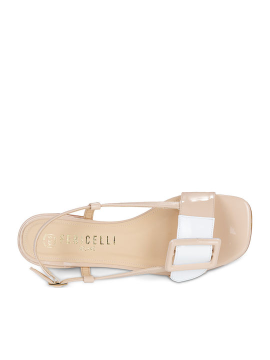 Sandale Bej Panila Fesan01 Blanco-Nude
