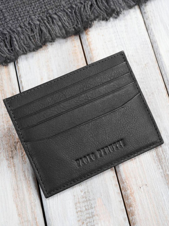 Men's Leather Belt Bum Bag Black