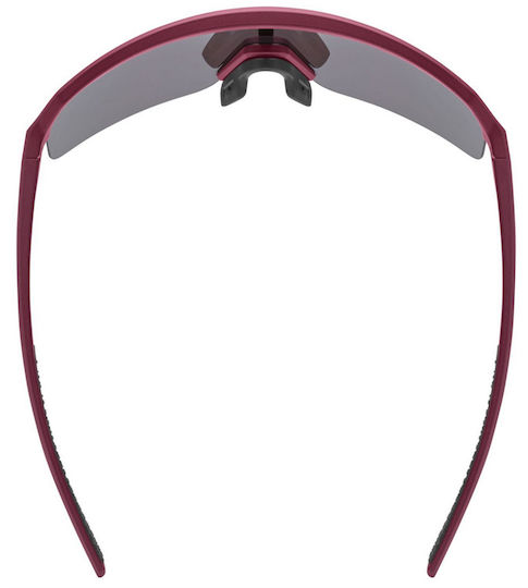Uvex Cycling Glasses with Pink Frame and Mirror Photochromic Lenses