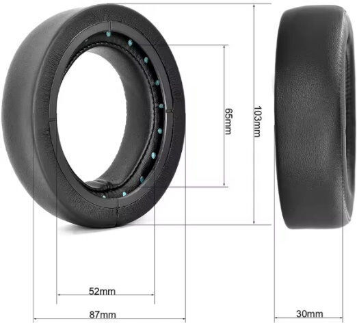 Replacement Earpads Corsair Hs75 Xb Hs70/pro Hs60/pro Hs50/pro Fabric Gray Oem