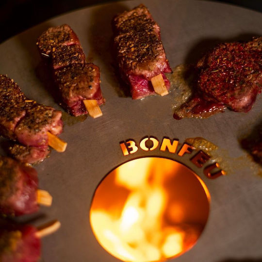 Bonfeu Grilling Plate with Grill Surface 55cm x 55cm x 3.5cm