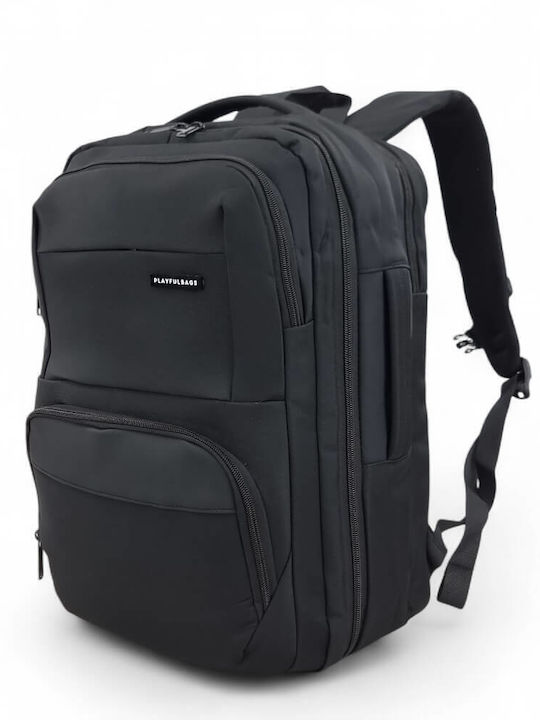 Playful Bags Backpack for Laptop in Black Colour