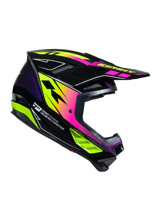 Kenny MX Titanium Gradient Лилав Каска Мотокрос ECE 22.06 1250гр