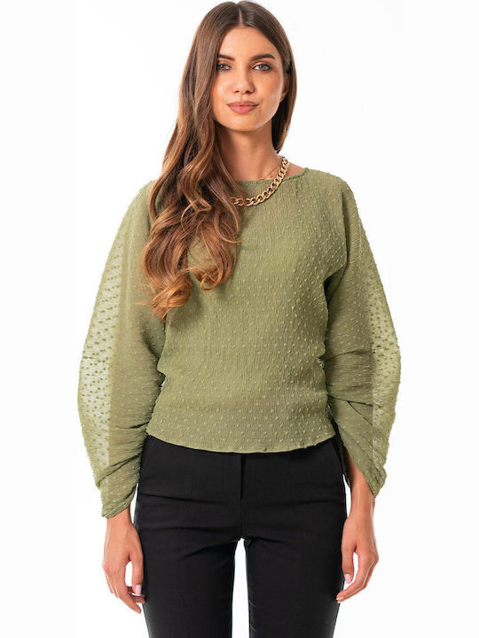 Bluza Damă Fără Mâneci Kaki