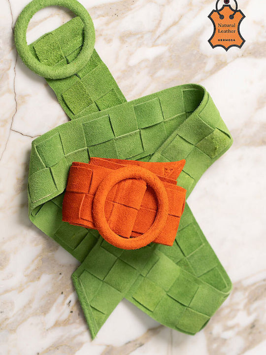 Curea Dama Din Piele Verde