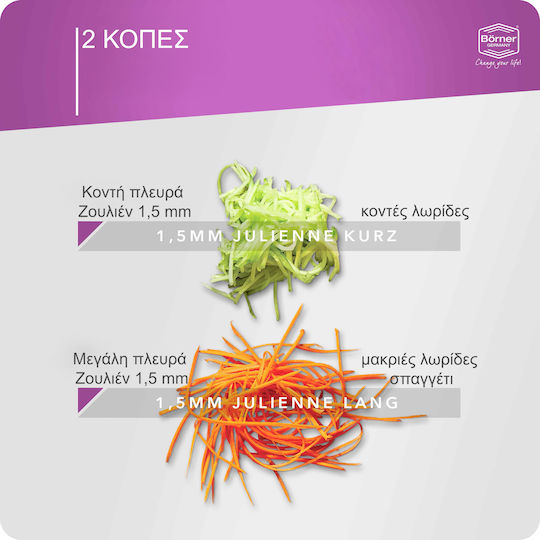 Borner Kitchen Cutting & Slicing Tools Zoulien Roko Purple