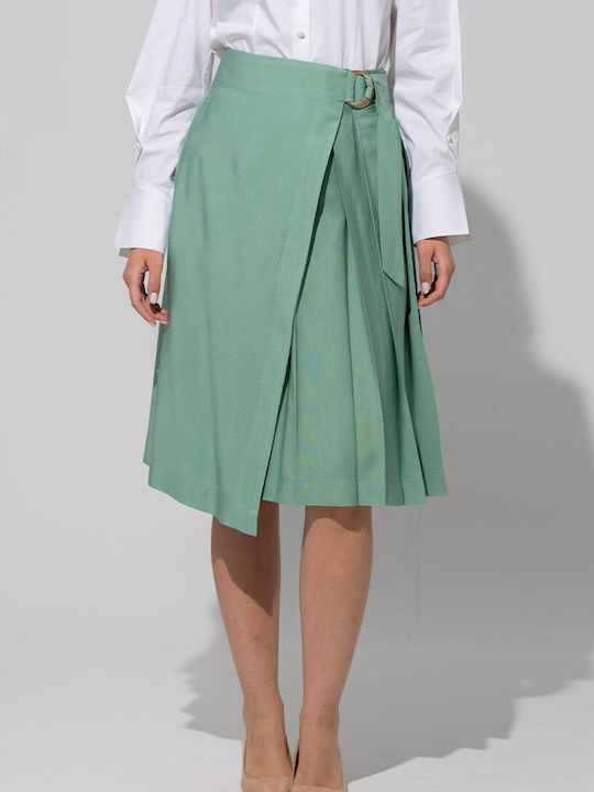 Midi Women's Skirt Envelope Aqua