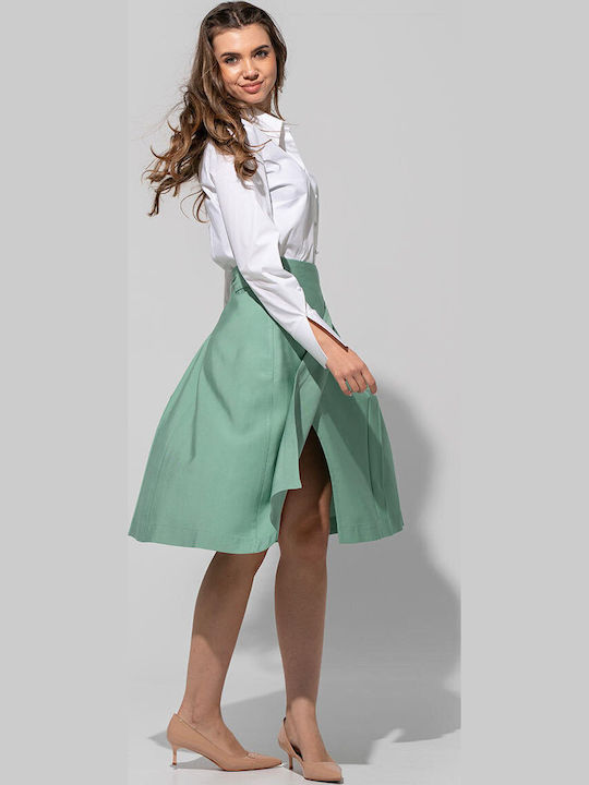 Midi Women's Skirt Envelope Aqua