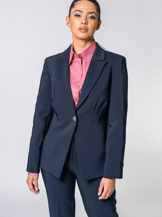 Hermosa Hermosa Damen Blazer Marineblau