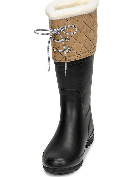 Women's Boots with Fur Blue