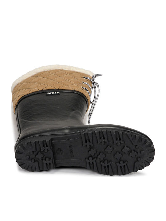 Women's Boots with Fur Blue