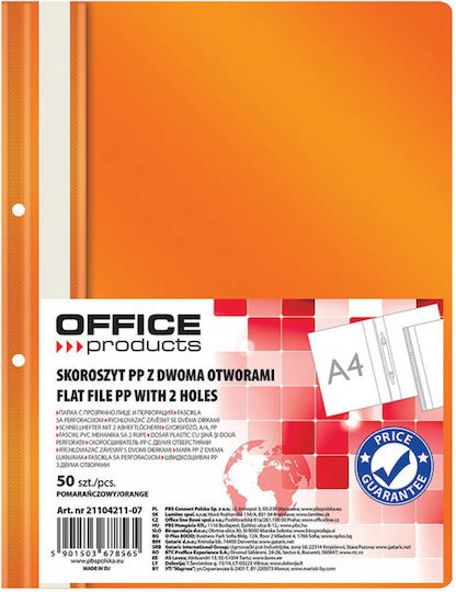 Office Products Kunststoff Pp Ordner Schiene Löcher Dicke 100/170 Mikron 50 Stück Set Office Products Orangen