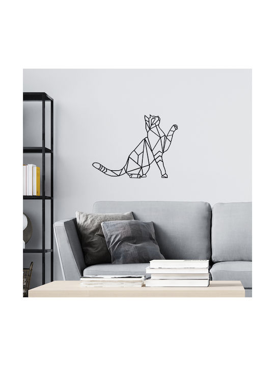 Pakketo Decorative Silhouette Cathy Pakooworld Black Made of Metal 40x1.5x40cm