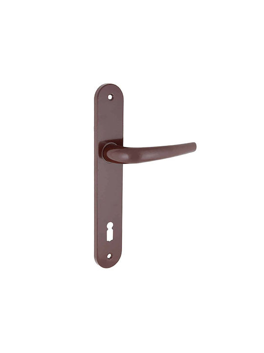 Middle Door Lever Plate Brown