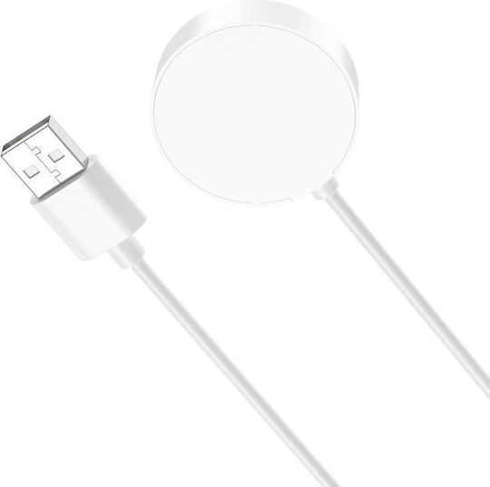 Usb-a Зарядно за Xiaomi Watch S4 / S3 / S2 Бял