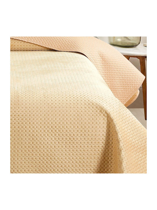 Melinen Omnia Σετ Κουβερλί Μονό από Πολυεστέρα Beige 160x240cm